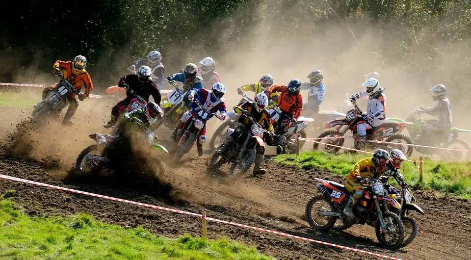 Départ de motocross