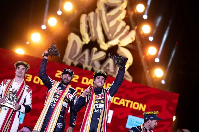 Podium et célébration